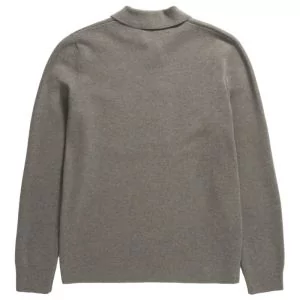 Norse Projects Polo Shirt Kian Merino Cotton - Warm Grey