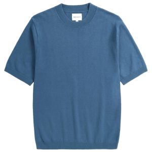 Norse Projects T-Shirt Rhys Cotton Linen - Calcite Blue