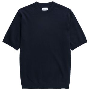 Norse Projects T-Shirt Rhys Cotton Linen  - Dark Navy