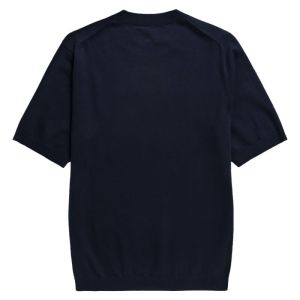 T-Shirt Rhys Cotton Linen  - Dark Navy