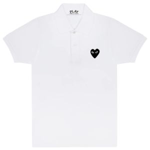Polo Black Heart - White