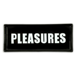Pleasures Ceramic Tray - Black