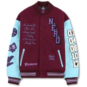 X NERD Varsity Jacket - Purple