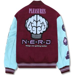 Pleasures NERD Varsity Jacket - Purple