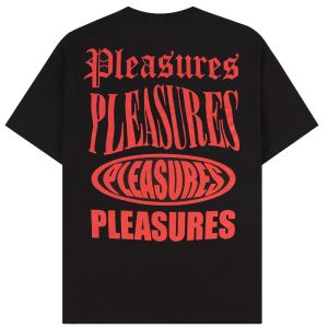 Pleasures Stack Cotton T-Shirt - Black