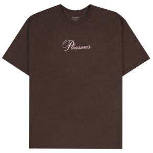 Pleasures Stack Cotton T-Shirt - Brown