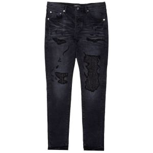 Purple Brand Lurex Repair Jeans - Black
