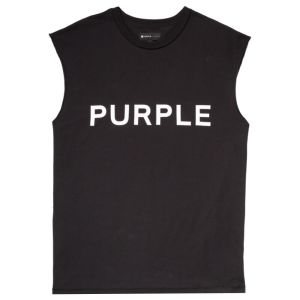 Purple Brand Sleeveless T-Shirt - Black