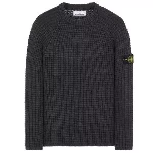 Stone Island Cable Knit - Carbon Grey