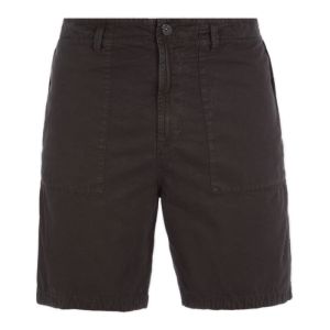 Stone Island Cotton Canvas Shorts - Black