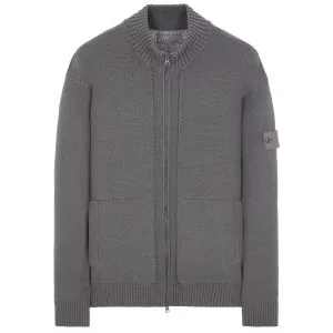 Stone Island Ghost Full-zip Knit - Carbon