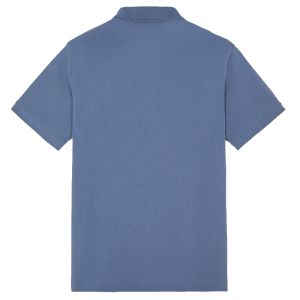 Compass Patch Polo Shirt - Avio Blue