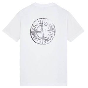 Stone Island T-Shirt 'STAMP TWO' - White
