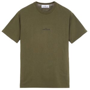 Stone Island T-Shirt 'STAMP TWO' - Olive Green