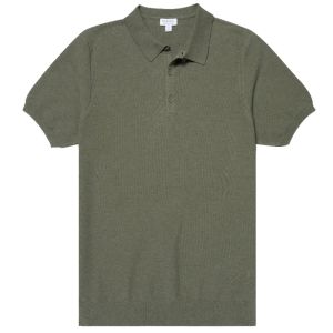 Polo Shirt Fine Texture - Pale Khaki