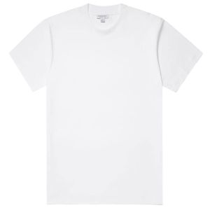 Sunspel Short Sleeve Heavyweight T-Shirt - White