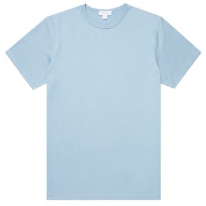 Sunspel T-Shirt Crew Neck - Storm Blue