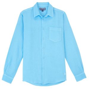 Vilebrequin Linen Shirt - Santorin Blue