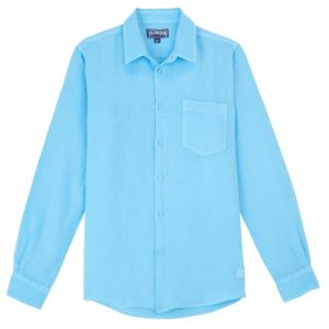 Linen Shirt - Santorin Blue