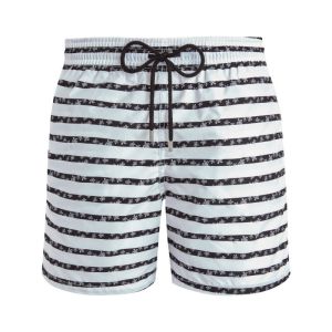 Vilebrequin Swim Shorts Micro Tortues - White